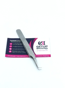 GETUP BROSONS Pince à épiler en acier inoxydable à pointe lisse à 90 degrés pour une préhension précise - Product Image 3