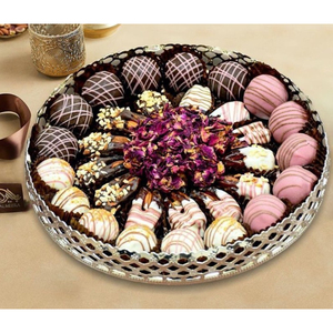 Tazón de postre de Chocolate de Metal marrón de diseño único, el mejor precio para soporte, la más alta calidad para decoraciones de mesa de bodas - Product Image 2