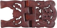 Support de livre réglable en bois sculpté Coran Bible Holder Pupitre Dictionnaire Cookbook Stand