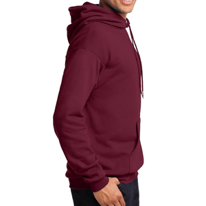 Maroon color <b>Pullover</b> <b>Men</b> Blank Hoodies Good Quality <b>Men's</b> casual style Hoodies In Different Style And Size for sale - Product Image 3