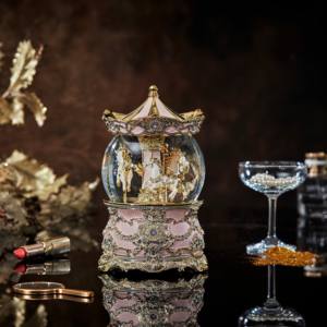 Resin Artificial <b>Music</b> <b>Snow</b> <b>Globe</b> for Home Holiday Decoration - Product Image 1