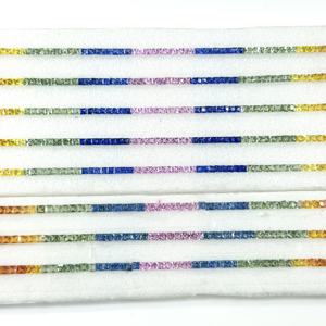 Zafiro Natural de 2 mm, Corte Princesa Cuadrado, Grado AAA, Certificado IGI, Gema Multifacética de Zafiro para Venta al por Mayor a Precio de Mayoreo en India - Product Image 5