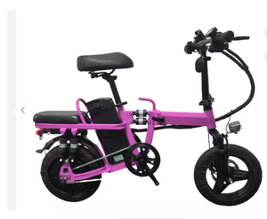 Vélo électrique pliable à moteur sans balais haute vitesse, pneus larges de 14 pouces, frein à disque hydraulique, batterie au lithium, pour adolescents - Product Image 4