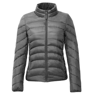 2025 Top Trending Design Thick Puffer Jacket for Women Breathable Fabric Solid Purple Color Plus Size Waterproof Winter Jacket - Product Image 5