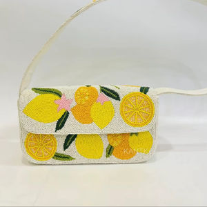 Sac à main en coton de haute qualité, style classique, perles de rocaille, pour femmes et filles, broderie perlée, utilisation pour les fêtes, HUSSAIN CRAFTS, assorti - Product Image 1