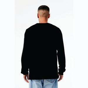 T-shirt en jersey à manches longues unisexe-Noir vintage, 100% coton Airlume, 4.2 oz - Product Image 3