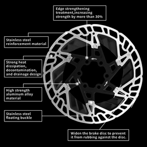 <span class=keywords><strong>Disco</strong></span> de Freno para Bicicleta BUCKLOS de 160 mm, Rotor Original Centerline de Alta Resistencia para Bicicleta de <span class=keywords><strong>Carretera</strong></span> y MTB, Rotor de 6 Tornillos para <span class=keywords><strong>Frenos</strong></span> Hidráulicos - Product Image 3