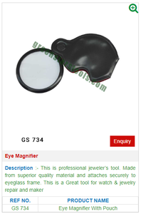 Loupe en acier GS 734 pour l'inspection de bijoux et outils pour l'évaluation de bijoux - Product Image 2