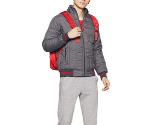 Veste d'hiver en tissu de toile pour hommes col montant fermeture à glissière avant conception mince imperméable couleurs personnalisées - Product Image 6