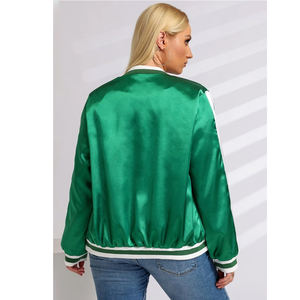 2024 Blouson aviateur en satin floral pour femmes personnalisé vêtements de rue respirants avec toile finie pour l'hiver - Product Image 2