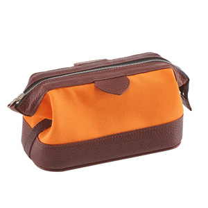 Estuche de cosméticos plegable de cuero de Caballo Loco grande para hombre, bolsa impermeable con cremallera, pequeño y mediano - Product Image 4