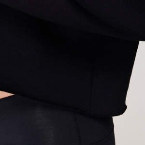 2025 sweat à capuche court en éponge pour femmes de haute qualité respirant doublé court couleur unie haut court avant Logo fabricants en gros - Product Image 4