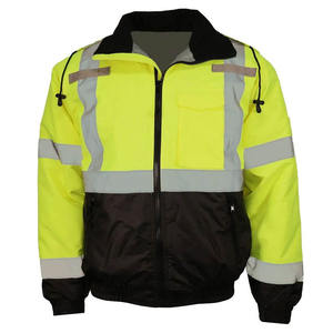 Chaleco DE SEGURIDAD ANSI Clase 3 EN ISO 20471 Clase 3 de alta visibilidad de invierno para hombre, impermeable con mangas largas, ropa de trabajo de seguridad reflectante - Product Image 1