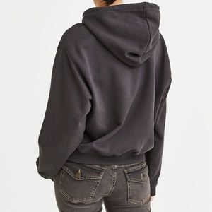 Sweats à capuche doux 100% en molleton de coton anti-boulochage, respirant, impression de logo personnalisé pour femmes, sweats à capuche décontractés OEM de haute qualité à usage quotidien - Product Image 5