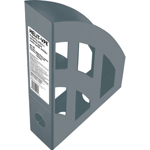 Organisateur de magazines sur pied HELIT-VPE 4 en plastique gris clair A4-C4 H320xL78xP248 mm - Product Image 3