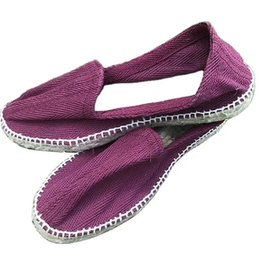 Espadrilles en toile exclusives personnalisées Chaussures en jutes Conception de couleur naturelle pour la saison estivale du Bangladesh - Product Image 1
