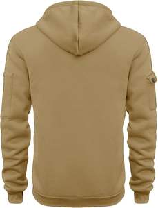 Sweat à capuche polaire décontracté à manches longues pour hommes 1/4 pulls à fermeture éclair - Product Image 5