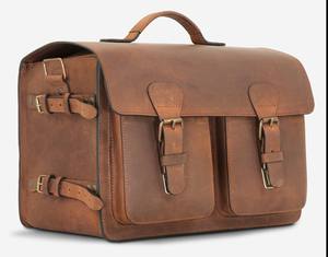 Design élégant en cuir véritable écologique léger sac pour appareil photo fermeture éclair Durable pliable facile emballage voyage en plein air inde - Product Image 6