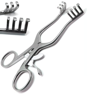 Weitlaner เครื่องดึงกลับ6.5ทื่อๆแบบแมนนวลแหล่งจ่ายไฟ3x4ง่ามเครื่องมือผ่าตัดสัตวแพทย์พื้นฐานสเตนเลสสตีล - Product Image 2