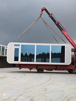 Cabine de luxe mobile de 20 pieds, bureau extérieur, pod de travail mobile pour jardin