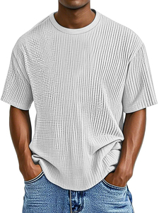 T-shirt pour homme personnalisé de haute qualité, nouveau modèle d'été, respirant, séchage rapide, taille européenne, décontracté, couleur unie, confortable - Product Image 3