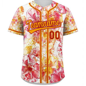 Jersey de béisbol y softbol personalizable, tejido transpirable de secado rápido, camiseta de béisbol impresa por sublimación personalizada - Product Image 5