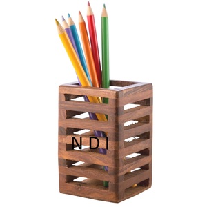 Porte-crayon pour bureau bureau bureau Table Top décor porte-stylo Offre Spéciale finition naturelle pour usage quotidien article porte-stylo - Product Image 1