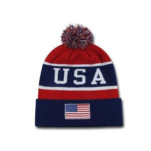 Gorros de Punto Personalizados con Logotipo, Multicolores, Unisex, para Hombre y Mujer, Transpirables e Impermeables, con Rayas de Algodón, para Esquí - Product Image 1