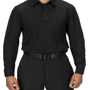 Chemise uniforme à manches longues pour garde de sécurité pour le personnel Chemise décontractée pour hommes et garde - Product Image 3