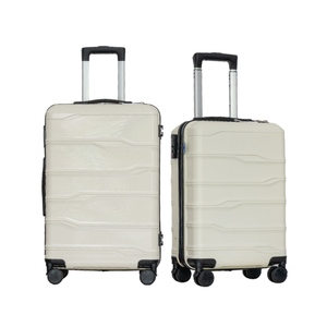 2105กระเป๋าเดินทางคุณภาพสูง, กระเป๋าเดินทางเอบีเอสพีซีอุปกรณ์เสริมสีดำยูนิเซ็กส์กระเป๋าเดินทางชุดละ3ชิ้น - Product Image 1