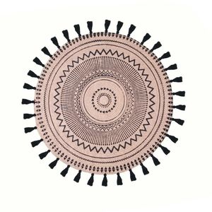 Avior Industries Vente en gros de tapis en sisal faits à la main de luxe tressés de couleur solide avec des glands lavables réversibles Home Decor - Product Image 5