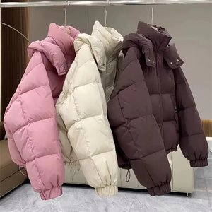 Women Trending Wholesale Stylish Winter Jacket Custom Hooded Puffer Jacket New <b>Waterproof</b> <b>Zipper</b> Jacket Manufacturer - Product Image 2