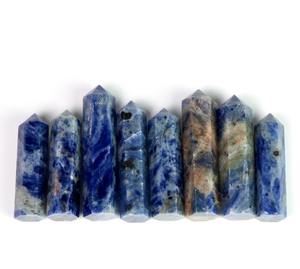 Vente en gros de porte-crayons en pierres précieuses polies faites à la main de qualité supérieure, sodalite, propriétés métaphysiques, objets de collection d'art, Khambhat MUNTAHA - Product Image 4