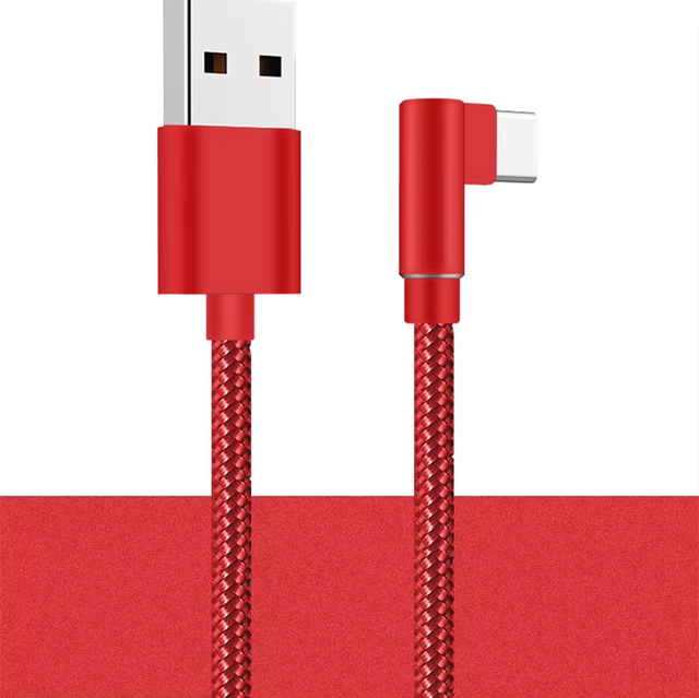 OEM Length 16FT 5m Type-C 90 Degree Right Angle Nylon Braided USB Cable Usb c for Virtual Reality Headsets Mobile Phone