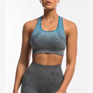 2025 último diseño de moda mujeres Yoga Sujetador deportivo alto soporte ligero Spandex/Nylon sólido logotipo personalizado - Product Image 2