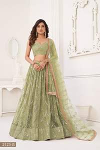 เปิดตัวตาข่ายผีเสื้อตัวใหม่พร้อมคอลเลกชัน Cancan lehenga choli ออนไลน์ - Product Image 4