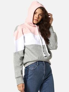เสื้อโค้ทผ้าฟลีซถักแบบลำลองสำหรับผู้หญิง แขนยาว มีฮู้ด โลโก้ด้านหน้า สำหรับฤดูใบไม้ร่วงและฤดูหนาว สีสันปรับแต่งได้ พิมพ์ลายปัก ป้องกันการเกิดขุย - Product Image 5
