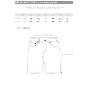 Shorts de Mezclilla para Hombre, Estilo Urbano, Verano, Personalizados, Holgados, con Bolsillos, Cintura Media, Transpirables, Color Sólido, Logotipo Personalizado, 100% Algodón - Product Image 6