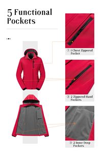 แจ็กเก็ตซอฟต์เชลล์มีฮู้ดสำหรับโรงงานผลิตโลโก้ออกแบบได้ตามต้องการ - Product Image 3