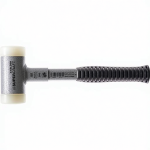 Supercraft Soft-Faced <b>Hammer</b> 295mm Length 35mm Diameter Head Recoil-Free Steel Tube Hard Nylon White HALDER - Product Image 3