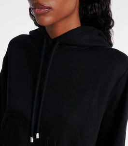 เสื้อฮู้ดสวมหัวแนวสตรีทของผู้หญิงผ้าคอตตอน100% นุ่มใส่โลโก้หน้าอินเทรนด์ดีไซน์ทันสมัย - Product Image 2