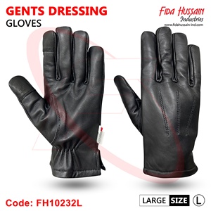 Gants de sécurité d'hiver en cuir de mouton pour hommes de la meilleure qualité Gants d'habillage noirs à la mode Gants de mécanicien d'hiver de sécurité - Product Image 3