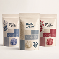 Sachet d'emballage personnalisé imprimé pour bonbons durs et confiseries, fournisseur de pochettes alimentaires refermables