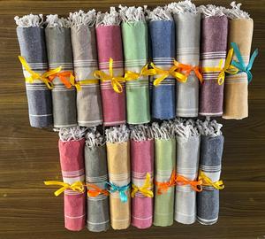 Fouta paréo châle personnalisable tailles hiver spécialité exportation de Mumbai emballé en Inde écharpe traditionnelle 100% coton - Product Image 5