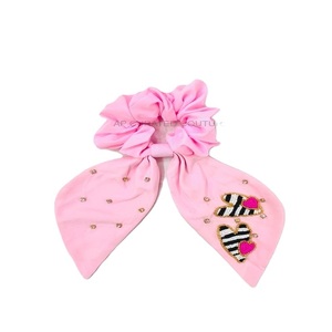 Moda India bordada a mano multicolor con cuentas para el cabello Scrunchies Día de San Valentín carnaval Temporada especial Scrunchies - Product Image 4