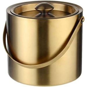 Double Wall Gold Plated Stainless Steel <b>Ice</b> <b>Bucket</b> <b>Insulated</b> for Longer Retention for Parties Premium <b>Ice</b> <b>Bucket</b> Drink Accessory - Product Image 1