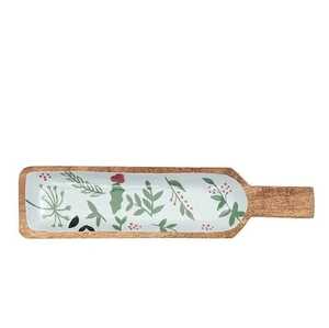 100% Plateau de service antique fait à la main en bois de manguier écologique de qualité supérieure avec motif imprimé - Product Image 3