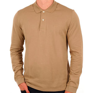 Camisetas de Manga Larga para Hombre, Estilo Nuevo, Transpirables, Casuales, con Logotipo Frontal, 100% Algodón, Diseño con Botones, Cómodas, de BD - Product Image 1