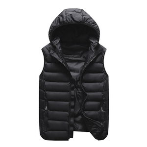 Winter 2025 <b>Mens</b> Glossy Bubble <b>Vest</b> Waterproof Sleeveless Puffer Jacket Custom Logo Breathable Warm Lightweight Puffer <b>Vest</b> - Product Image 6