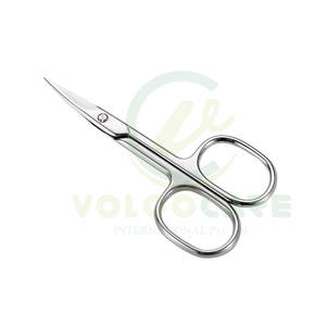 Ciseaux à poils de nez incurvés et arrondis d'excellente qualité pour hommes, ensemble de 2 ciseaux de manucure à cuticules pour ongles Kit de cisailles pour barbe - Product Image 1